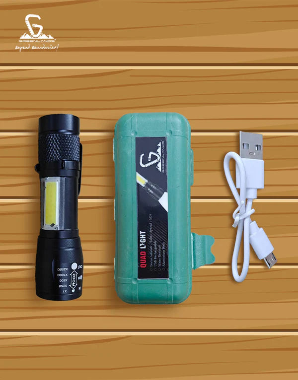 Mini LED Rechargeable Flashlight – Pocket Torch with 3 Modes