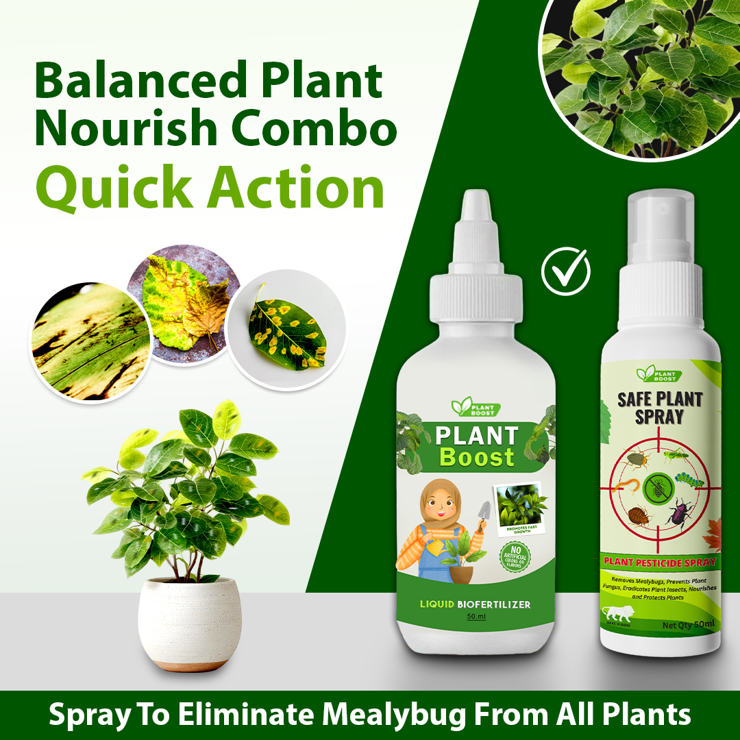Natural Plant Care Combo - Plant Boost with Safe Plant Sprays