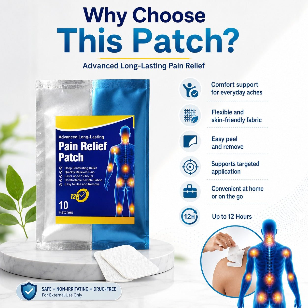 Advanced Long-Lasting Pain Relief Patch