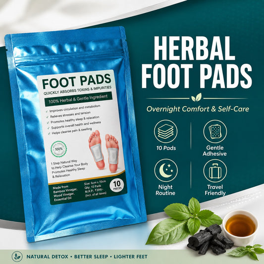 Herbal Detox Foot Pads – Overnight Wellness Patches (10 Pads)