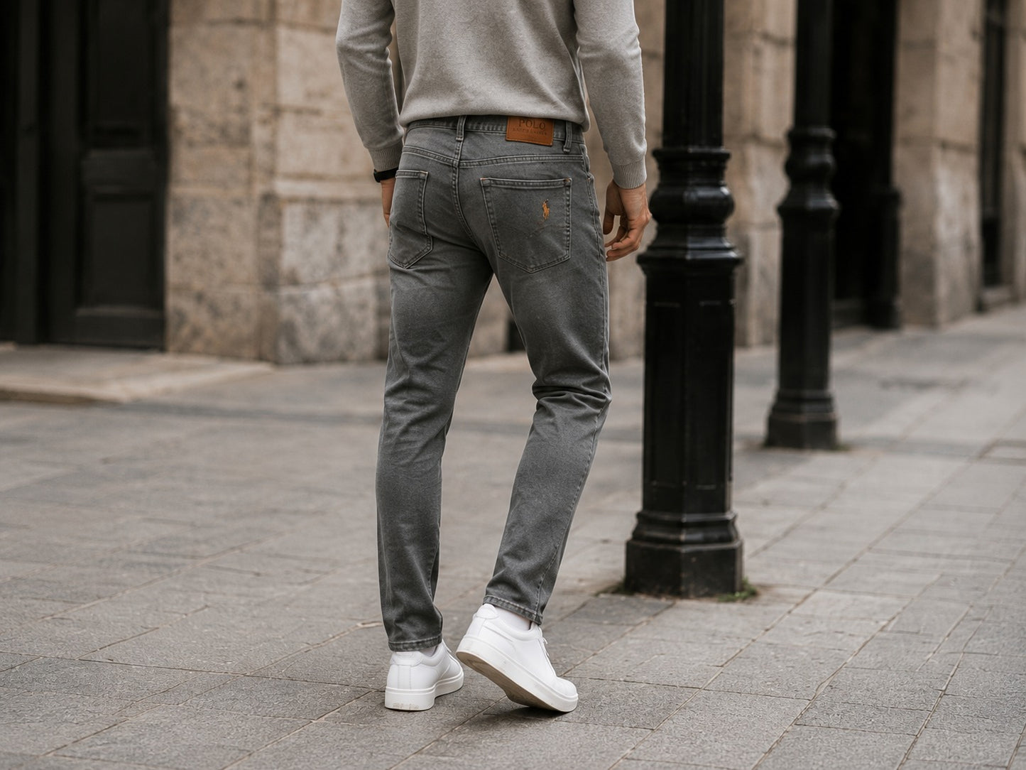Pack of 2 Premium Denim Jeans (Grey & Navy Blue)